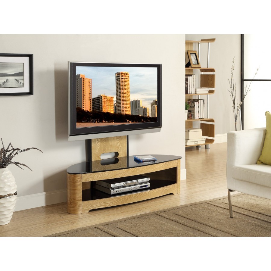 Curve 1230mm Wide Wooden TV Stand
